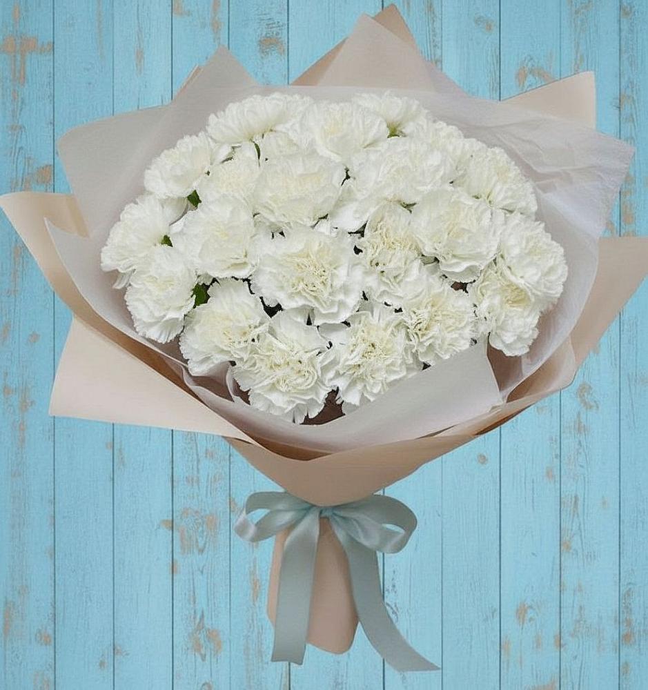 Букет цветов из: Гвоздики в Нижне-Чирской