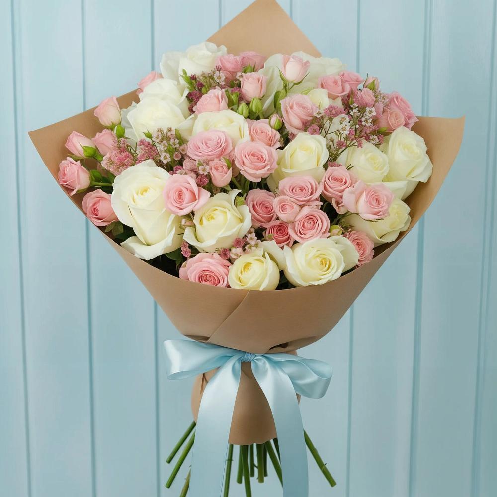 Букет цветов из: Розы в Нижне-Чирской