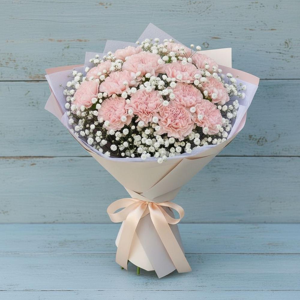 Букет цветов из: Гвоздики в Нижне-Чирской