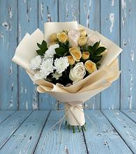 Букет цветов из:  Розы и Хризантемы #REPLACE_PRED# Нижне-Чирской