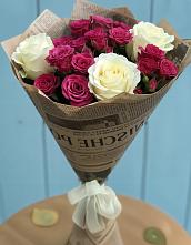 Букет цветов из:  Розы в Нижне-Чирской