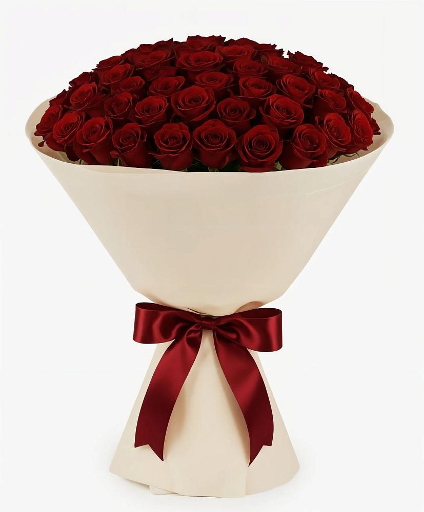 Букет 101 Бордовая роза Блэк Бакарра в Нижне-Чирской