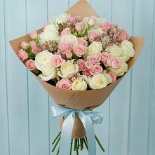 Букет цветов из:  Розы в Нижне-Чирской